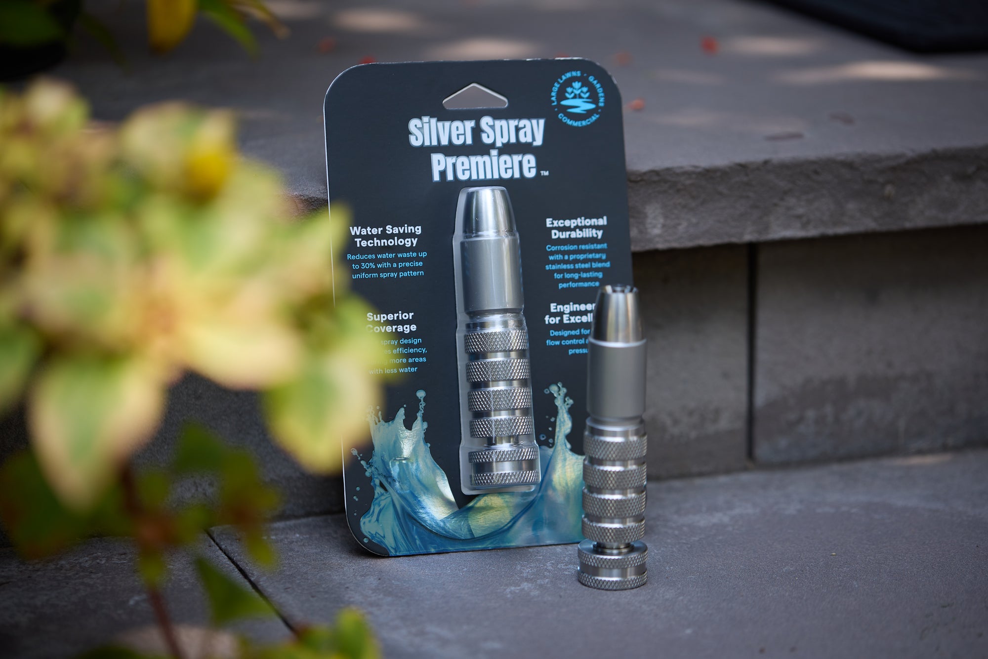 Silver Spray Premiere™ Stainless Steel Garden and Lawn Nozzle